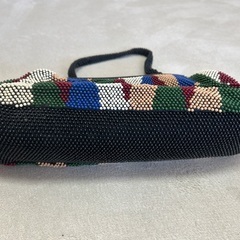 ポピーバッグ　 昭和レトロ がま口ハンドバッグ　ヴィンテージ 和装にもの画像