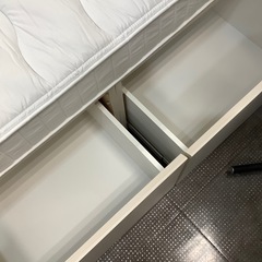 【軽トラ貸し出し無料！】ニトリ　引き出し付きシングルベッド入荷しました！の画像