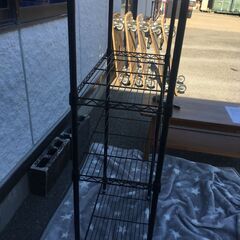 JM20457S)4段スチールラック 幅：約60cm 高さ：約120cm  奥行：約30cm 中古品【取りに来られる方限定】の画像