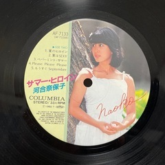 河合奈保子　サマーヒロイン　ジャケットとLP盤のみの画像