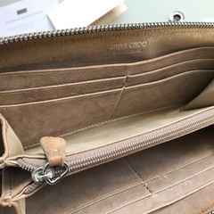 良品 ジミーチュウ ラウンドファスナー 長財布 男女の画像