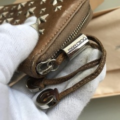 良品 ジミーチュウ ラウンドファスナー 長財布 男女の画像