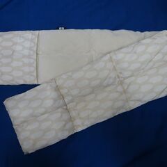 ( E-32 )UNIQLO ユニクロ marimekko マリメッコ パデットマフラー ホワイト×ベージュ 261-471773 中古の画像