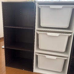 3段ラック4点　幅42cm✖️高さ88cm✖️奥行き30cmの画像