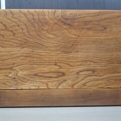 昭和レトロ 木製 ブックスタンド 幅59.2cm ナチュラル 引出し付き ブックラック 本立て 書類棚 本棚 レトロ アンティーク 苫小牧西店の画像