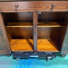 ライティングビューロー　ライティングデスク ビンテージ　無垢　オシャレの画像