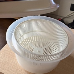 野菜の水切り…お米研ぎの画像