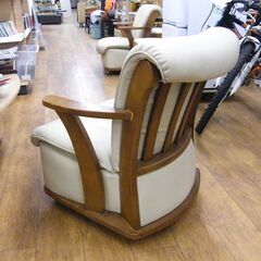 ③ダイニングチェア キャスター付き 両肘付き リビングチェア 椅子 イス 札幌市 厚別区の画像