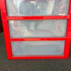 リサイクルショップどりーむ荒田店　No3282　三段収納　キズ有の画像