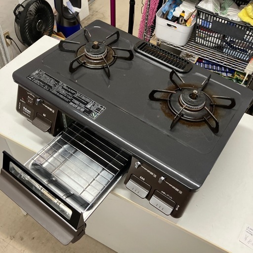 石2511-478 パロマ ガスコンロ IC-S806BM-2R 2021年製 キズ汚れ有り