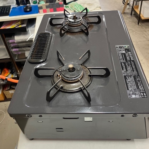 石2511-478 パロマ ガスコンロ IC-S806BM-2R 2021年製 キズ汚れ有り