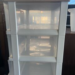 リサイクルショップどりーむ荒田店　No5265　３段収納　キズ有の画像