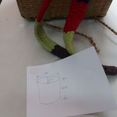 お引取り限定！！　背負いカゴ　訳あり品の画像