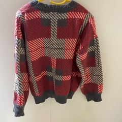 チェックニットの画像