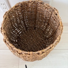 天然素材 円筒形 プランターカバー 大きめの画像