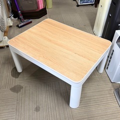 【超美品‼️】ニトリ 2022年製 80cm幅カジュアルこたつ 家具調コタツ 天板リバーシブル ホワイト×木目調ナチュラル♪の画像