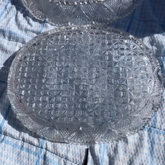 GY1120 HOYA CRYSTAL楕円　オーバル　プレート　果物皿 の画像