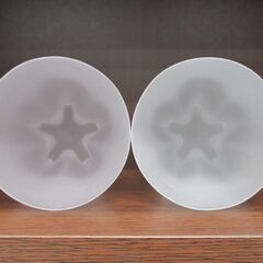 江戸硝子 さくらさくグラス 雪桜(白＆桃) ペア 未使用品 G-2521の画像