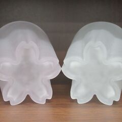 江戸硝子 さくらさくグラス 雪桜(白＆桃) ペア 未使用品 G-2521の画像