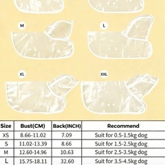 犬用レインコートの画像