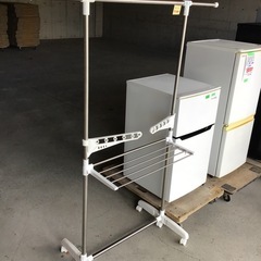 物干しスタンド　物干しラック　キャスター付き 中古品の画像