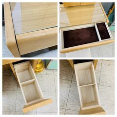 【ジモティー割引で最大15％OFF⭐️】ニトリ 照明付き 木製 ドレッサーの画像