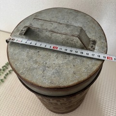大きなCOUNTRY FARM COFFEE 収納缶 高さ約36cmブリキ缶
の画像