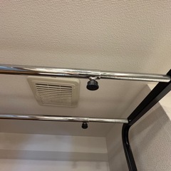 アイアン×木目調　ランドリーラックの画像