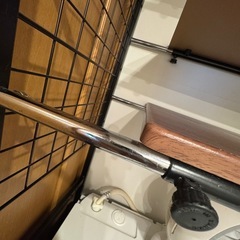 アイアン×木目調　ランドリーラックの画像