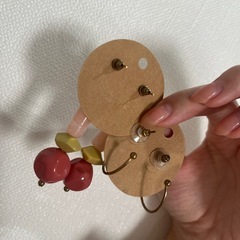 ハンドメイドピアスの画像