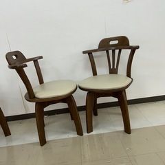 椅子　回転椅子　チェアー　高級品　　大川家具の画像