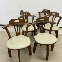 椅子　回転椅子　チェアー　高級品　　大川家具の画像