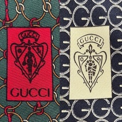 GUCCI グッチネクタイ2本セットレギュラータイシルク絹イタリア製メンズmen’s男性用、紳士green グリーン緑色系blue ブルー青色系の画像