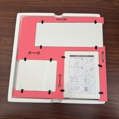 Francfranc フォトフレーム 写真立て 壁掛け 木目調 ブラウン ピンクの画像