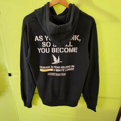 美品 パーカー Mサイズ ダークグリーン プリント レディースの画像