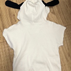 スヌーピー 耳付き なりきり ワッフル ロンパース べびザラス 80の画像