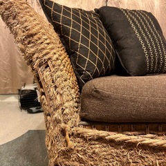 【今週木曜日11/27迄】アジアン家具 ソファ　セットの画像