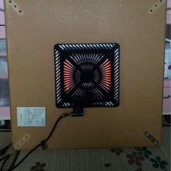 【あげます】山善 ピンクのコタツテーブル(こたつ布団ナシ)75cm×75cm ヒーターユニット型番MSF-500E ニッセンTW-751(P)【中野区野方ホープ軒そば】の画像