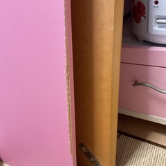 【あげます】山善 ピンクのコタツテーブル(こたつ布団ナシ)75cm×75cm ヒーターユニット型番MSF-500E ニッセンTW-751(P)【中野区野方ホープ軒そば】の画像