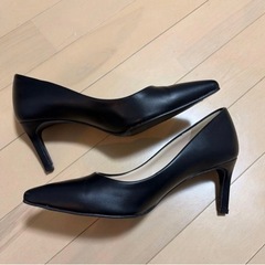 Sappun ポインテッドトゥハイヒール ブラック 23cmの画像