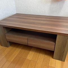 センターテーブル 引き出し収納 ローテーブル　の画像