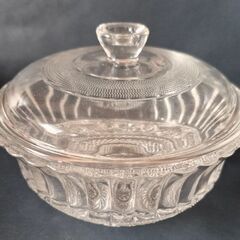 未使用　レトロ　長谷川ガラス　ガラス容器　エリザべスの画像