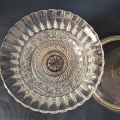 未使用　レトロ　長谷川ガラス　ガラス容器　エリザべスの画像