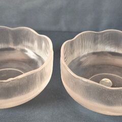 未使用　HOYA　ガラス小鉢　2個1セットの画像