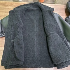 冬物衣類　着脱式ダウン、革ジャン　セットの画像