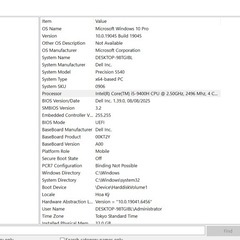 Dell Precison 5540 の画像