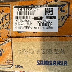 半額以下オレンジソーダ1箱チョコレートオレ1箱セット①サンガリア はじけて オレンジソーダ 250g ×30本  ②ピクニック チョコレートオレ 紙パック ジュース 200ml 24本 チョコレート 飲み物 常温保存 森永乳業 の画像