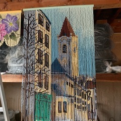 お皿、すだれ、の画像