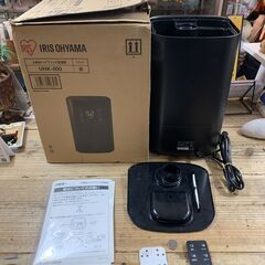 IRIS OHYAMA アイリスオーヤマ 上給水ハイブリッド加湿器 UHK-500-B 加湿器 2021年製 箱付き 中古品の画像