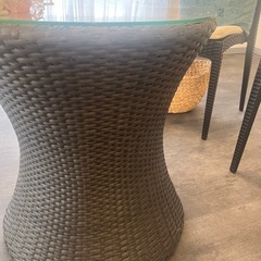 ガーデンテーブル　3点セットの画像